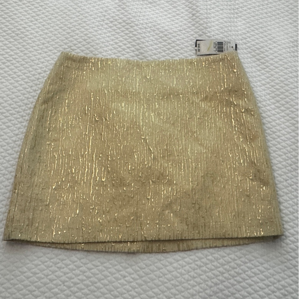 Vintage Amy Byer Gold Mini Skirt small/7